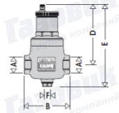 Схема деаэраторов Caleffi Discal 551005-551009