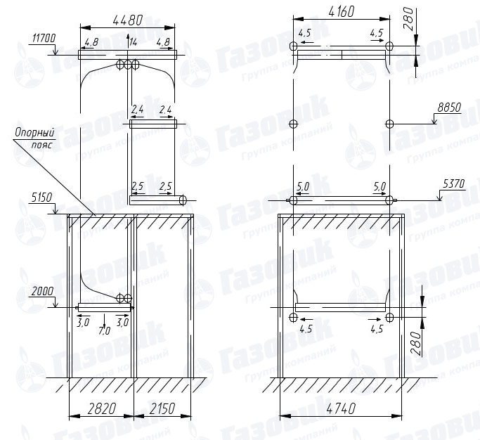 Габариты Wolf Novotherm-35